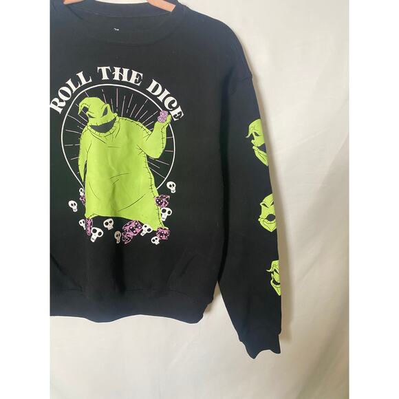 Disney Nightmare Before Christmas Oogie Boogie "Roll The Dice" Sweatshirt XS - Picture 4 of 7